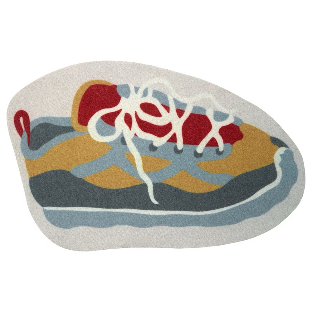 IKEA GATURUM Sneaker Door Mat Multicolor 2’0” x 2’11” Entry Rug NEW